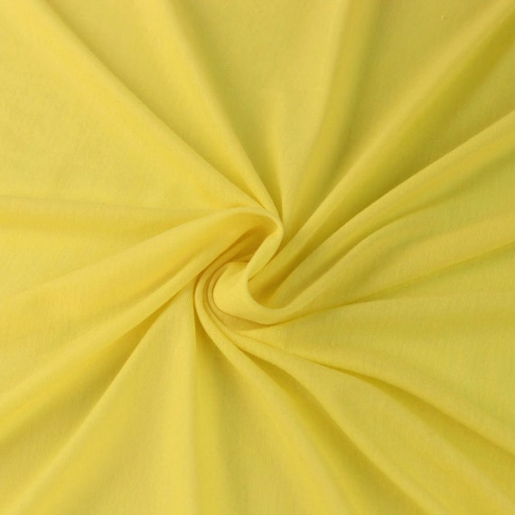 Yellow Solid Hi-Multi Chiffon Fabric by the Yard by StylishFabric