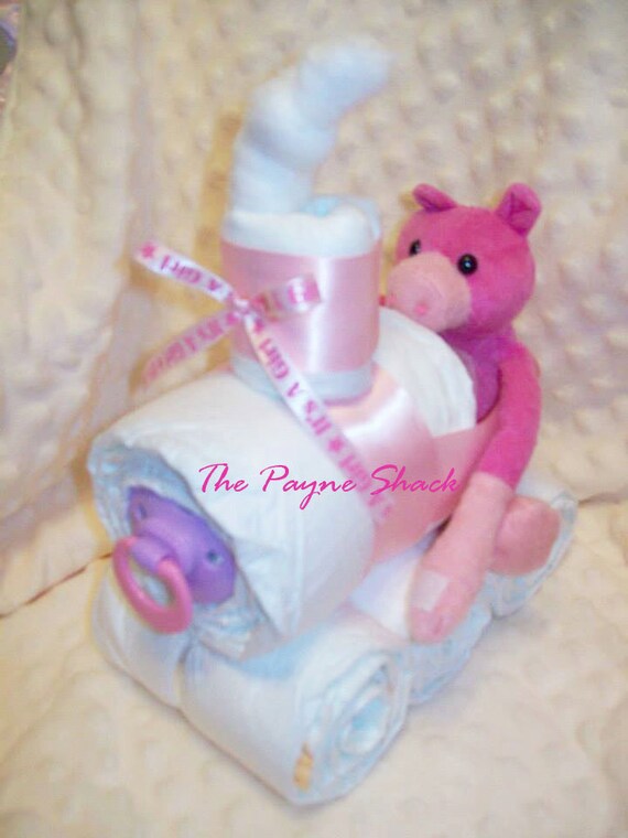 Items similar to Custom Baby Shower Diaper Train Gift You choose