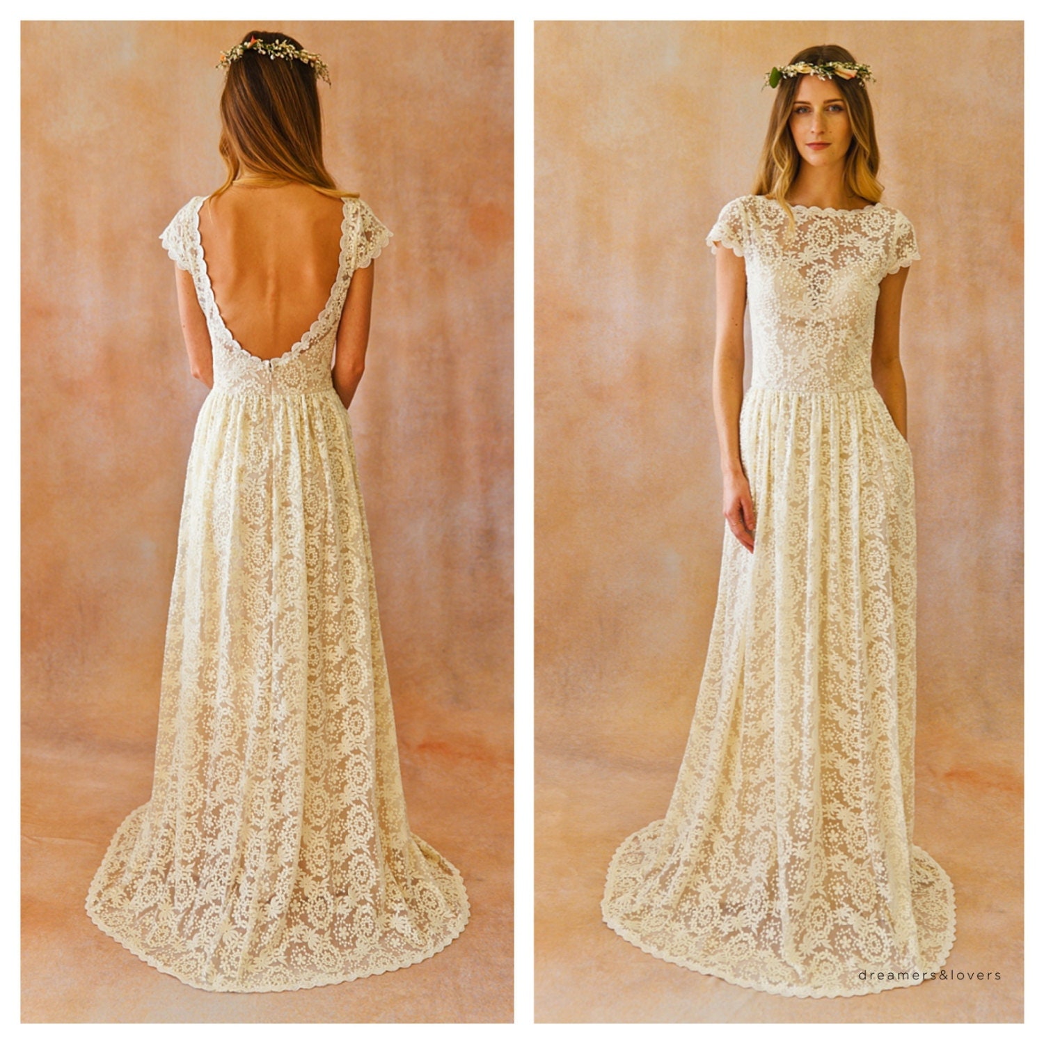 simple lace wedding dress