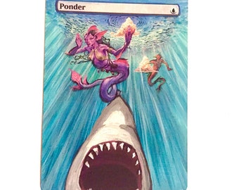 magic alter MTG altered art ponder from Magic the Gathering