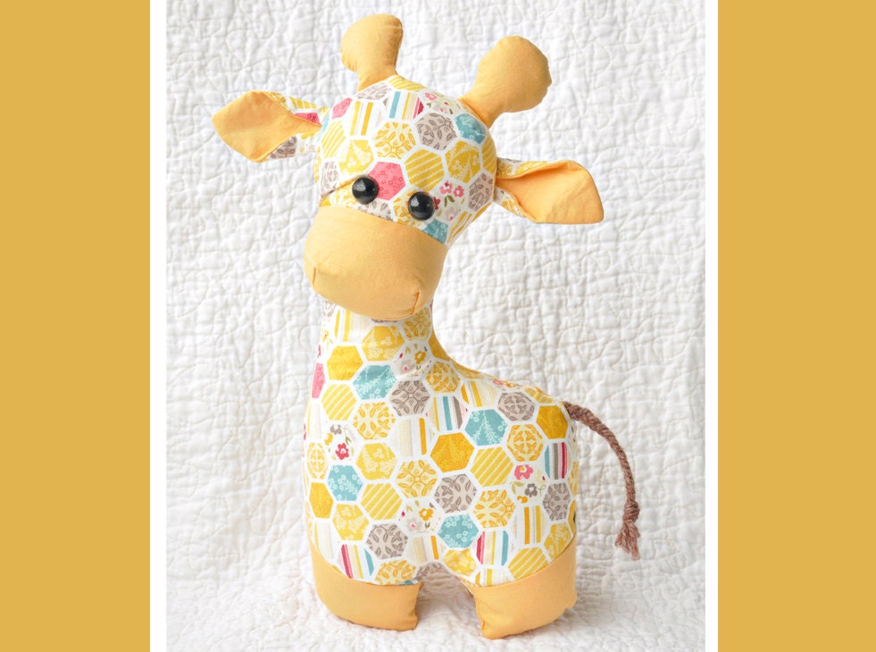 Gerald the Giraffe Sewing Pattern Softie Pattern Stuffed
