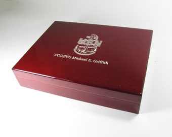 Personalized Humidor, Personalized Custom Cigar Box, Gift for Groomsman, Weddings, Birthdays, Corporate Gifts