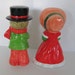 Vintage Christmas Carolers 1970's Girl and Boy Carolers