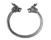 Dragon Bracelet Vintage Cuff Bracelets Bangle  2.5"-Indi Boho Chic Gift-Artisan Handcrafted Jewelry