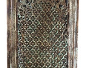 Unique Retro Wood panel // Carved Wooden Antique Wall Frame Panel Floral Pattern