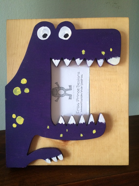 Handmade Purple Dinosaur Frame