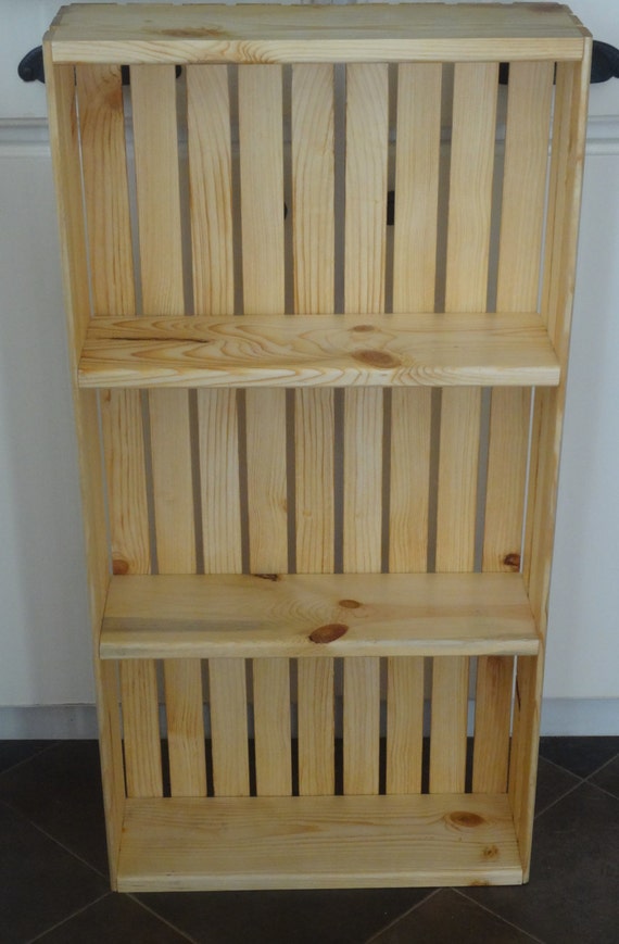 Spice Crate Wall HangingShelfNaturalLarge by WoodenCrateGallery