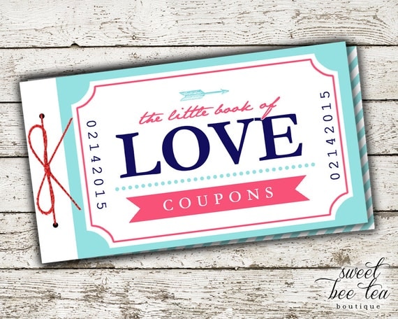 Because i love you coupon book