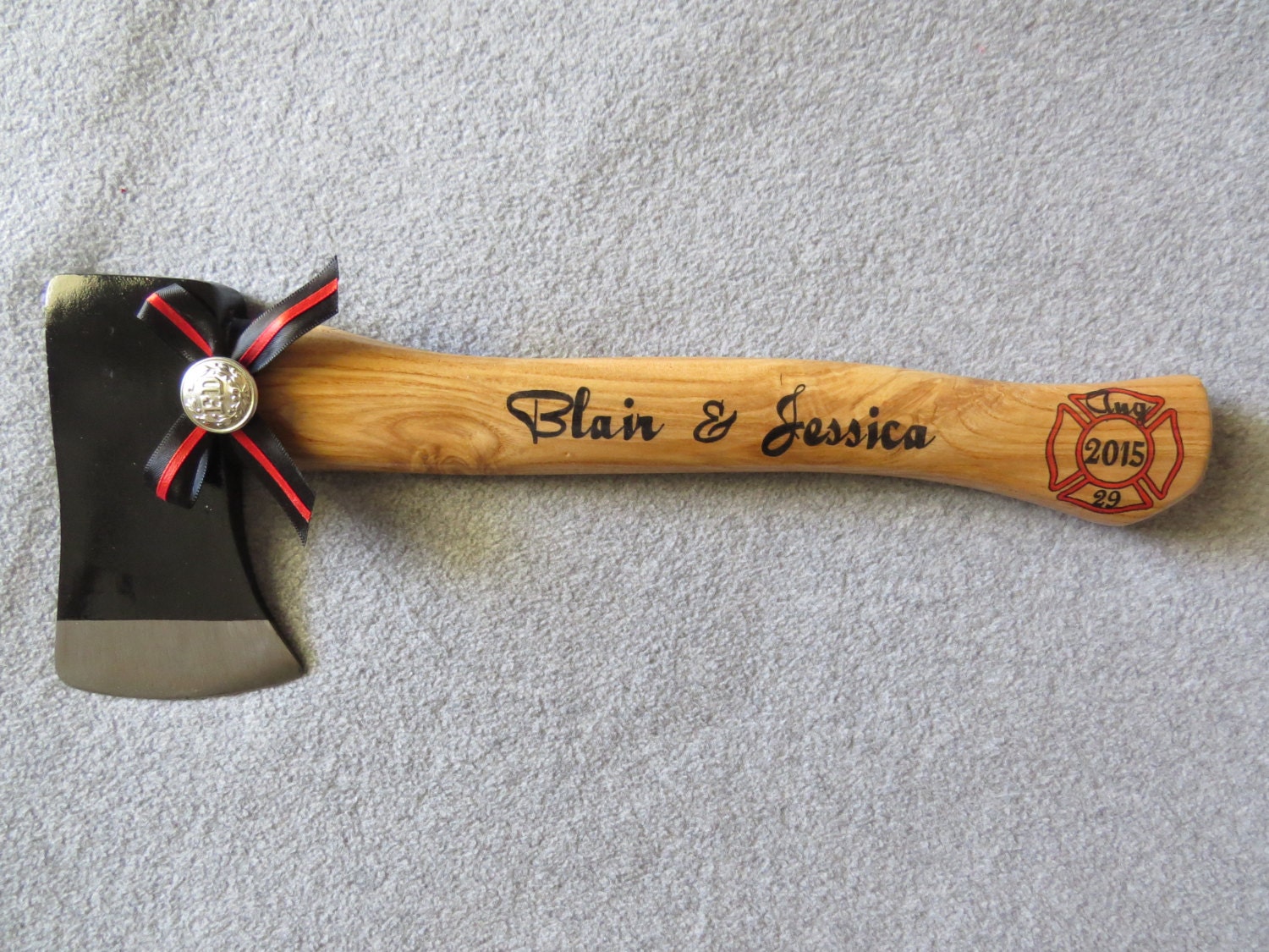 Personalized Wedding Firefighter Axe With Thin Red   Il Fullxfull.716992192 Sin4 