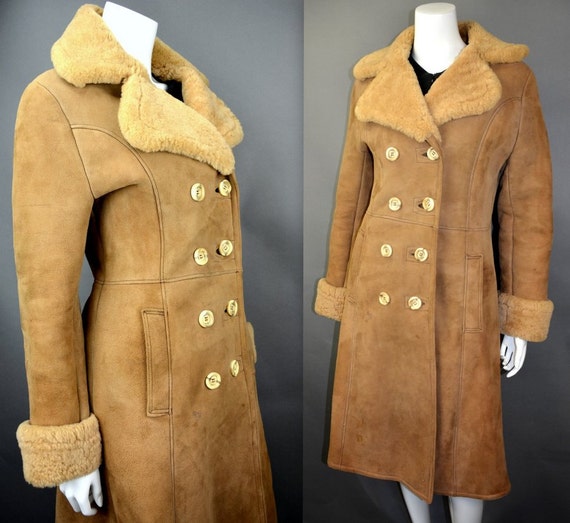 SALE 1970's ENGLAND Sheepskin Ladies Full by LushVintageClothing