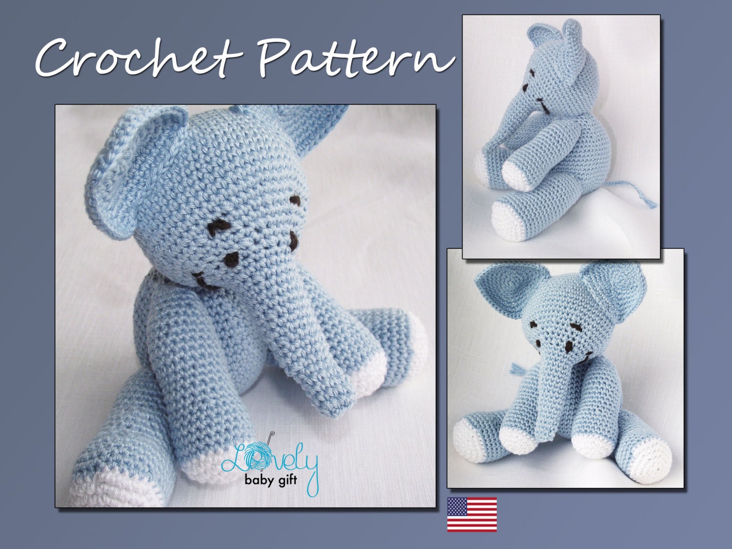 elephant crochet pattern crochet elephant toy amigurumi