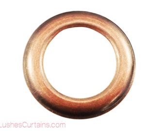 Large Copper Oxide Metal Curtain Drapery Supplies #12 Hardware 1 9/16 inch Inner Diameter Decorative Grommets/Rings Pack with Washer Eyelet