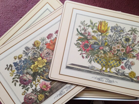 Vintage Set Pimpernel Placemats & Coasters by historyofagirl