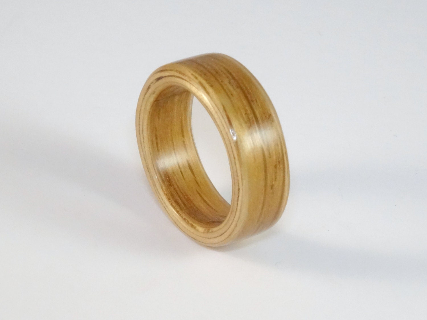 Oak Bent Wood Ring Handmade to Order In Your UK or US Size.