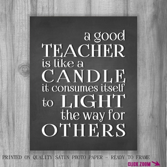 Items similar to Teachers Appreciation Gift Print Chalkboard ...