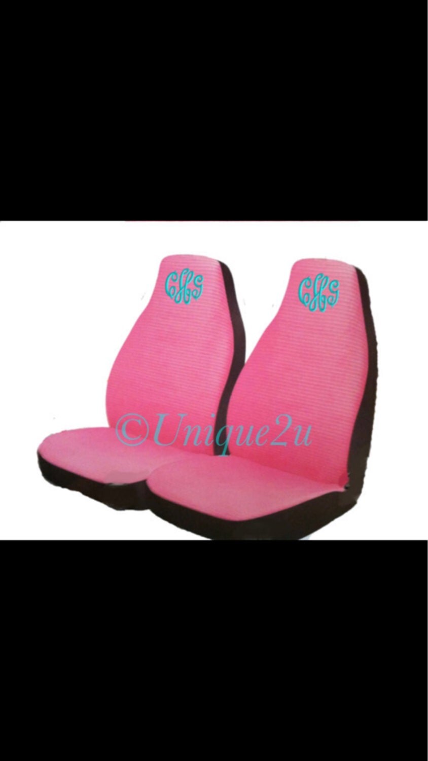 PINK Personalized Seat covers