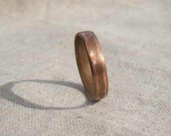 Engraved Personalised Mens ring, mens wedding band, men copper jewelry, personalised jewelry