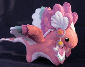 winged wolf plush