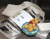 Brown Washcloth Set - Crocheted Baby Cotton Washcloths - Baby Boy Gift Brown Washcloth Set - Crocheted Baby Cotton Washcloths - Baby Boy Gift