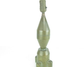 Brass Trench Art Lamp, Military Shell Lamp, Brass Art, Ammo Shell Lamp,