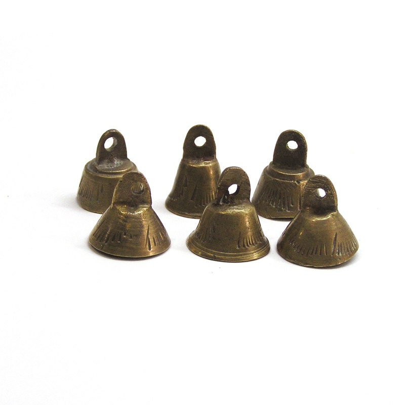 Vintage 1960s Brass Bells Made in India