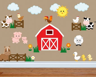 Farm Wall Art kids room wall decals farm wall decals farm animal decals Farm Wall Art kids room wall decals farm wall decals farm animal decals
