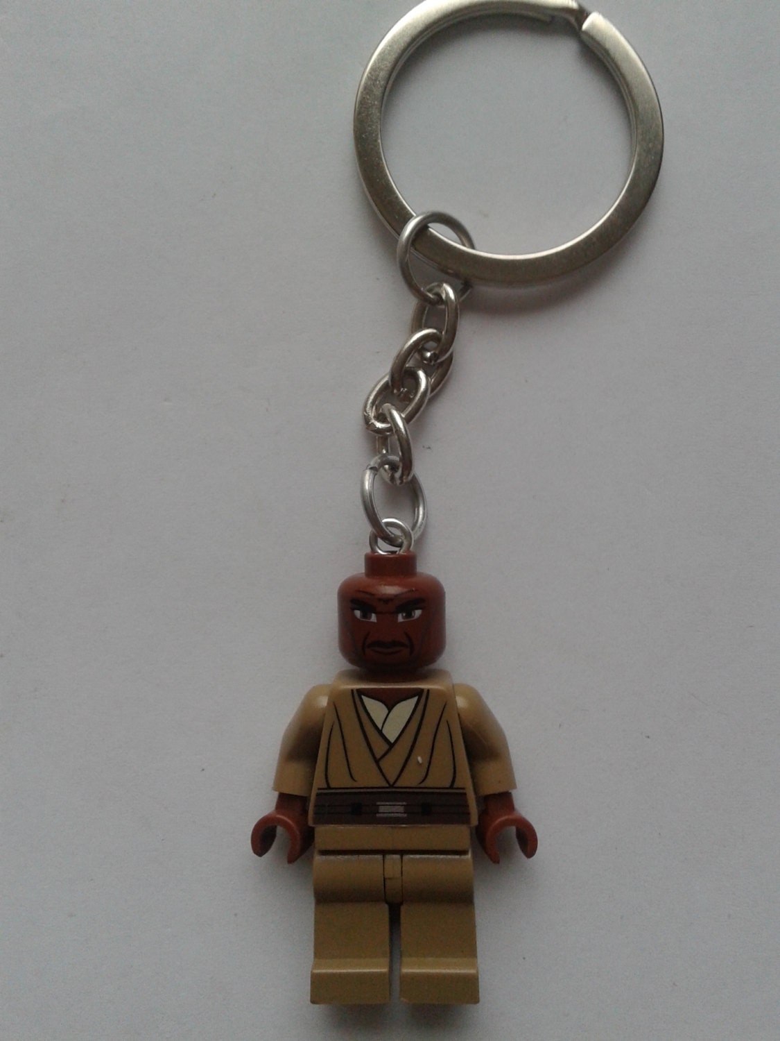 Star Wars Mace Windu minifigure keychain keyring made with