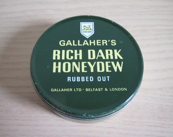 Vintage Rich Dark Honeydew Rubbed Out Tobacco tin