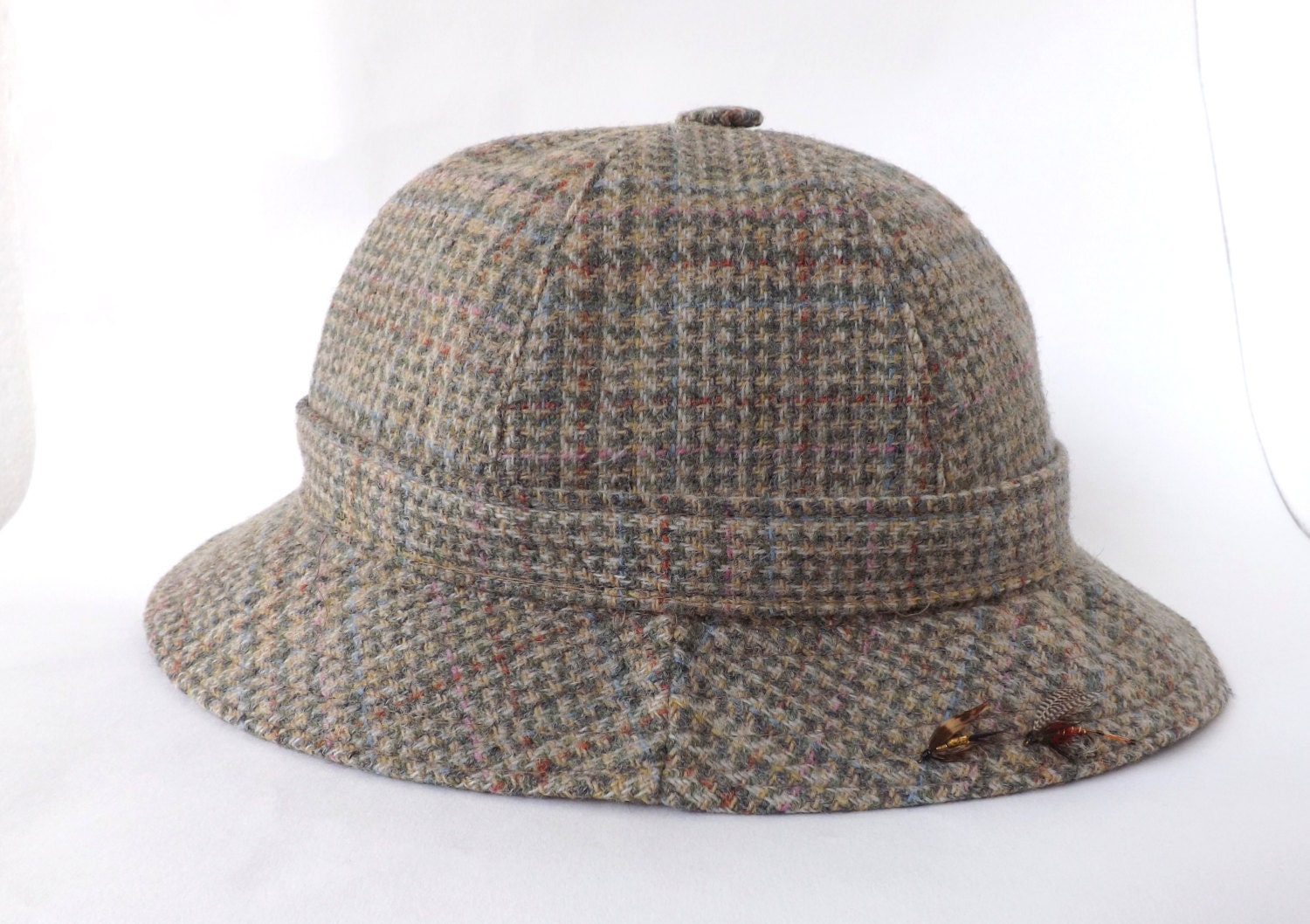 British Wool Tweed Country Hat Houndstooth Tweed Fishing   Il Fullxfull.670260496 Syrb 