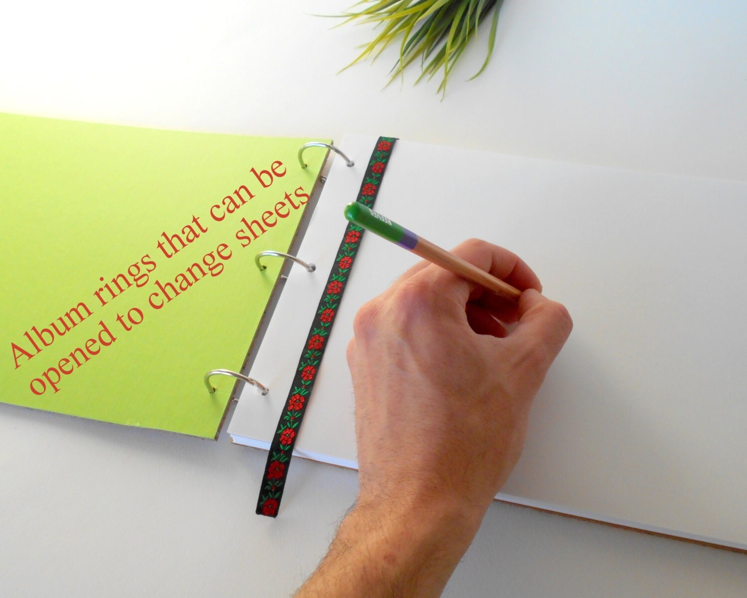 Cork sketchbook journal with 100 pages A4 A3 A5 ring rustic