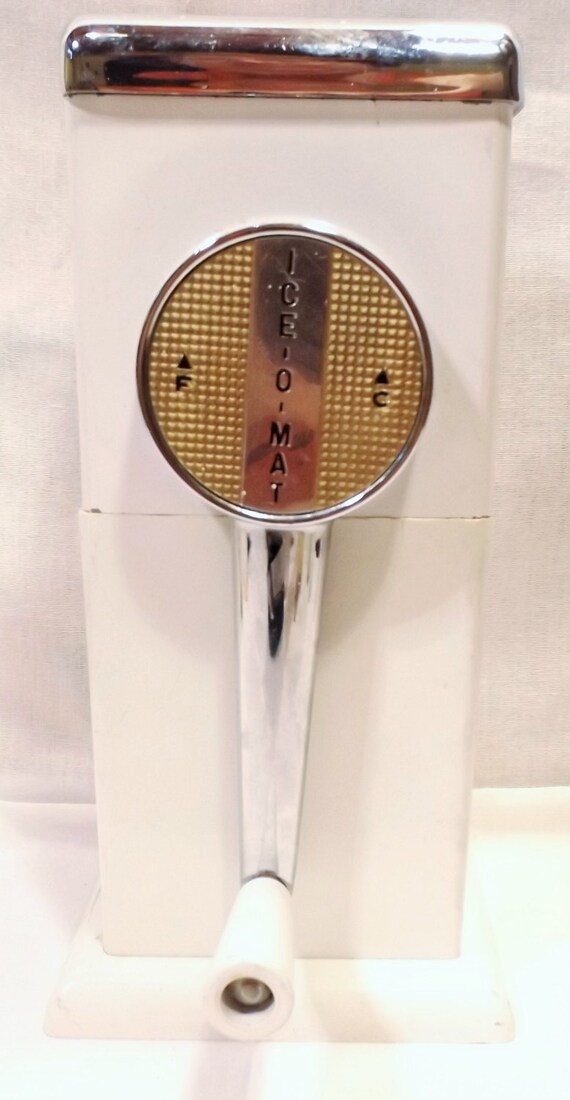 Antique Ice Crusher Ice O Matic Hand Crank By by OldeBerry