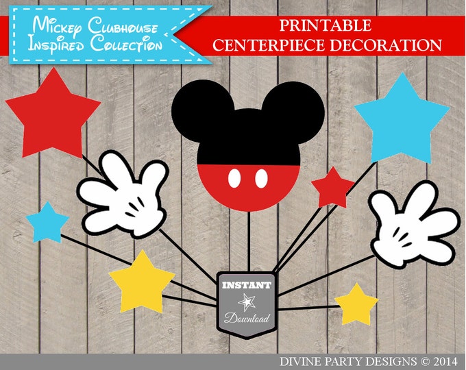SALE INSTANT DOWNLOAD Mouse Clubhouse Inspired Editable Printable Birthday Party Package / Printable Diy / Clubhouse Collection / Item #1600