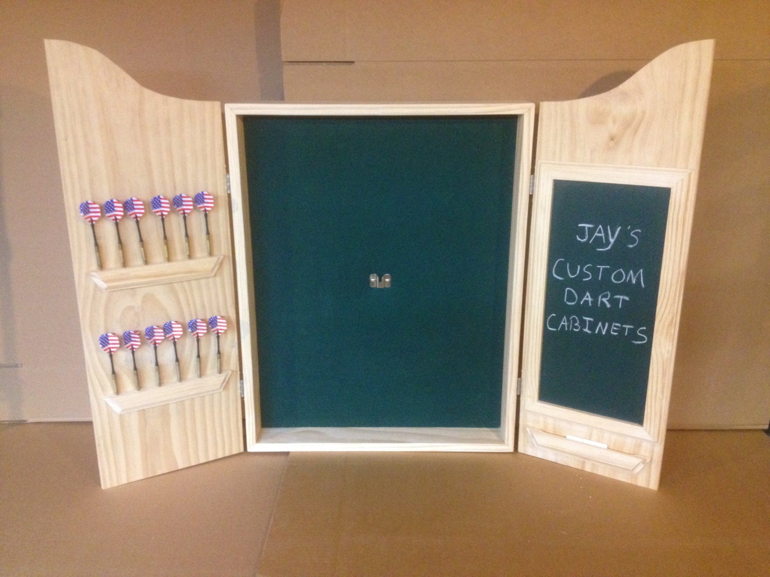 CUSTOM Dart Board w/Chalkboard Scoreboard and DMI