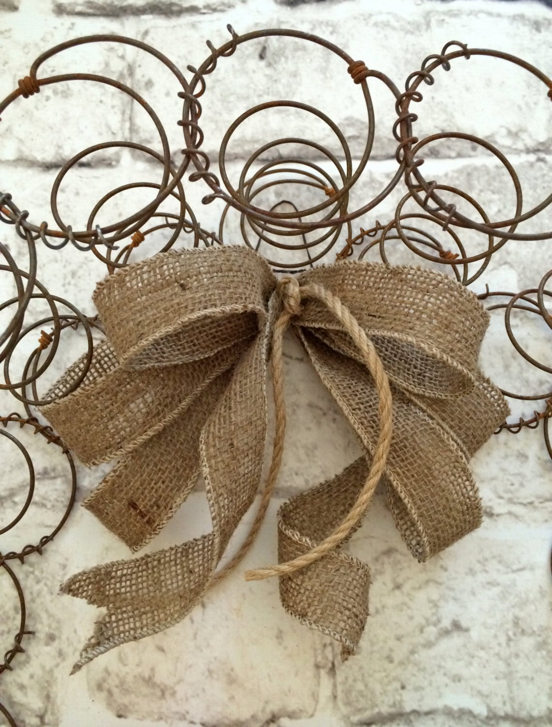 Rustic Bed Spring Wreath Fall Wreath Vintage by AdorabellaWreaths