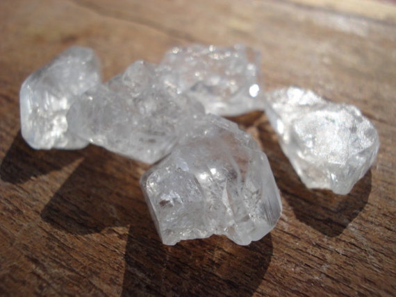 Rough White Topaz 5 Raw Uncut Gems Genuine Raw White Topaz