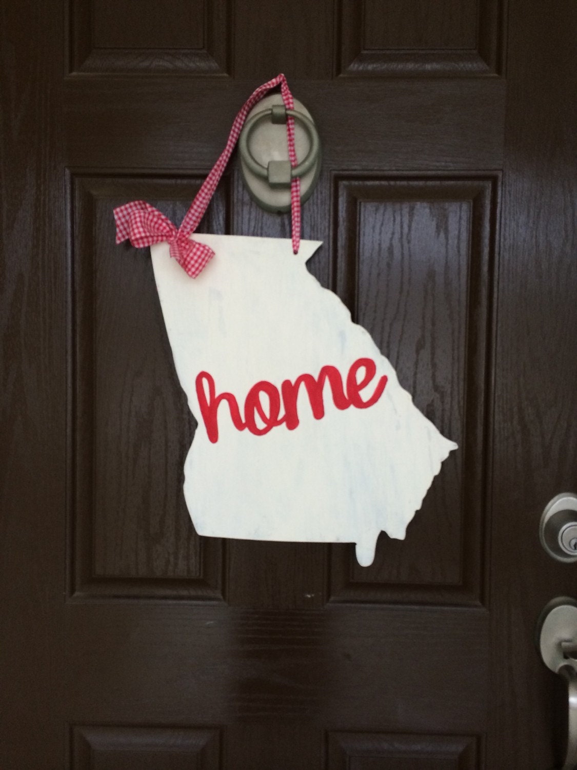 State of door hanger by HappyToz on Etsy