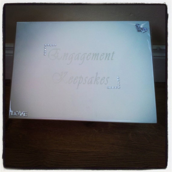 Engagement Keepsake Box by on Etsy