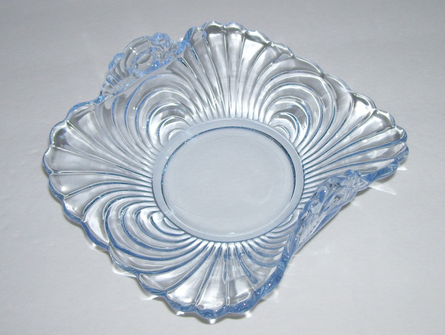 Cambridge Glass Caprice Moonlight Blue BonBon Dish