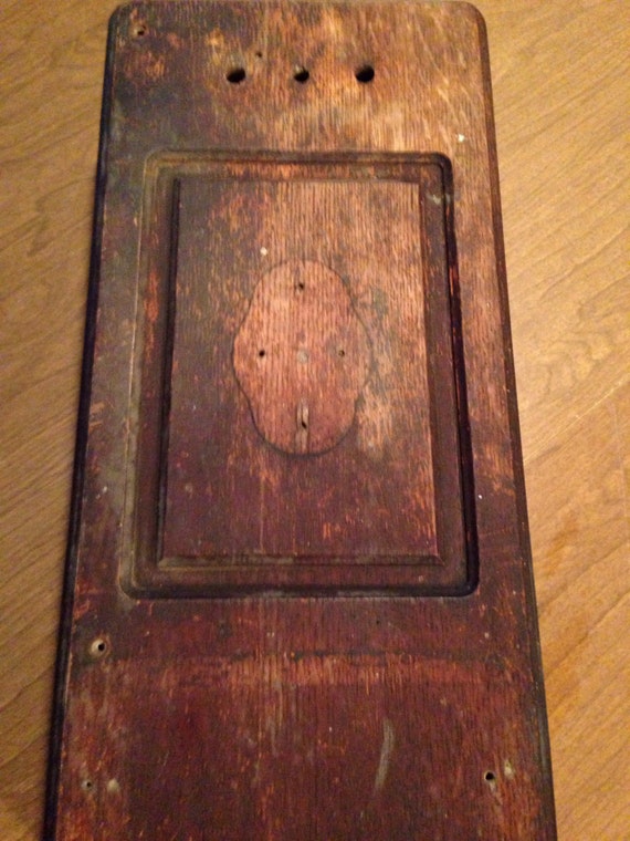 Items similar to Antique Wooden Telephone Box or on Etsy