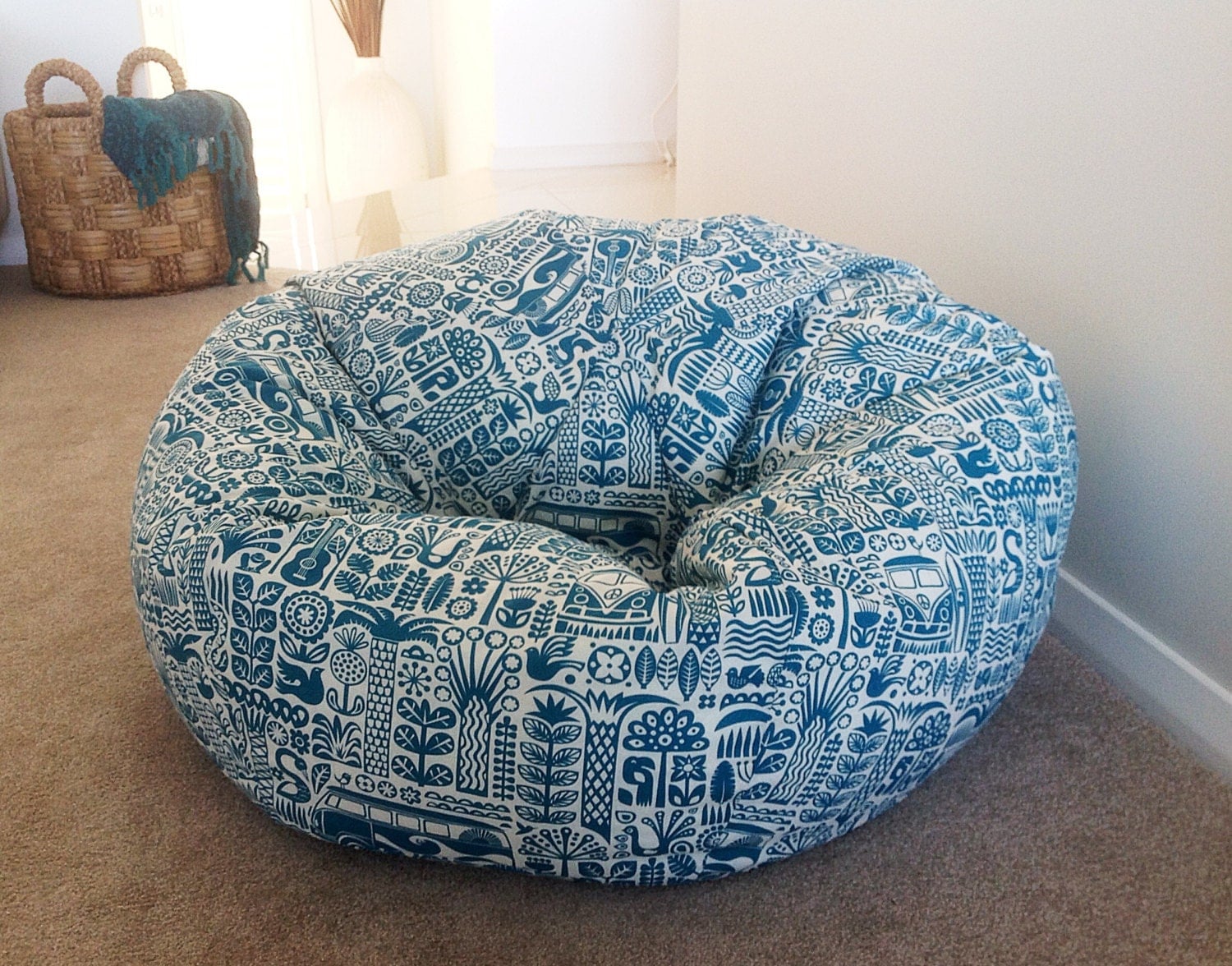 Bean Bag Kids Islander Organic Cotton Bean Bag Cover Girls