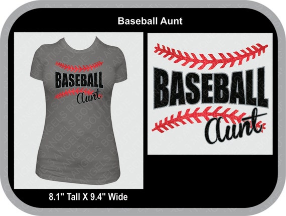 Download Baseball Aunt with laces SVG Cutter Design INSTANT DOWNLOAD