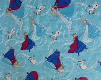 Cotton Fabric,Quilt, Home Decor Fabric, Children, Frozen Sisters Skating by Disney for Springs Creative, Fast Shipping