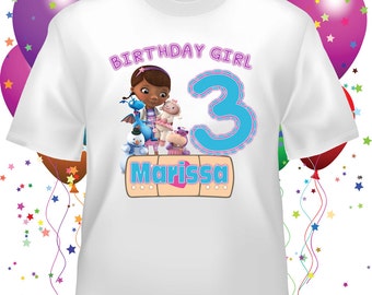 Personalized Doc McStuffins Birthday Shirt - tshirt custom