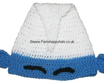 Hand Crocheted Smurf Inspired Hat