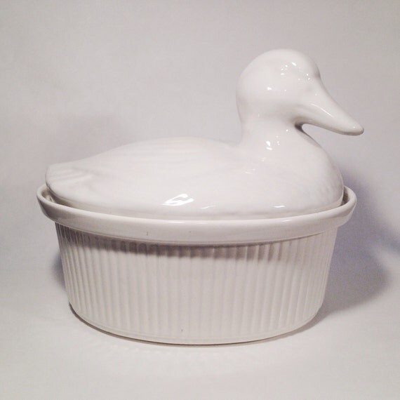 Duck Lidded Casserole Dish by on Etsy