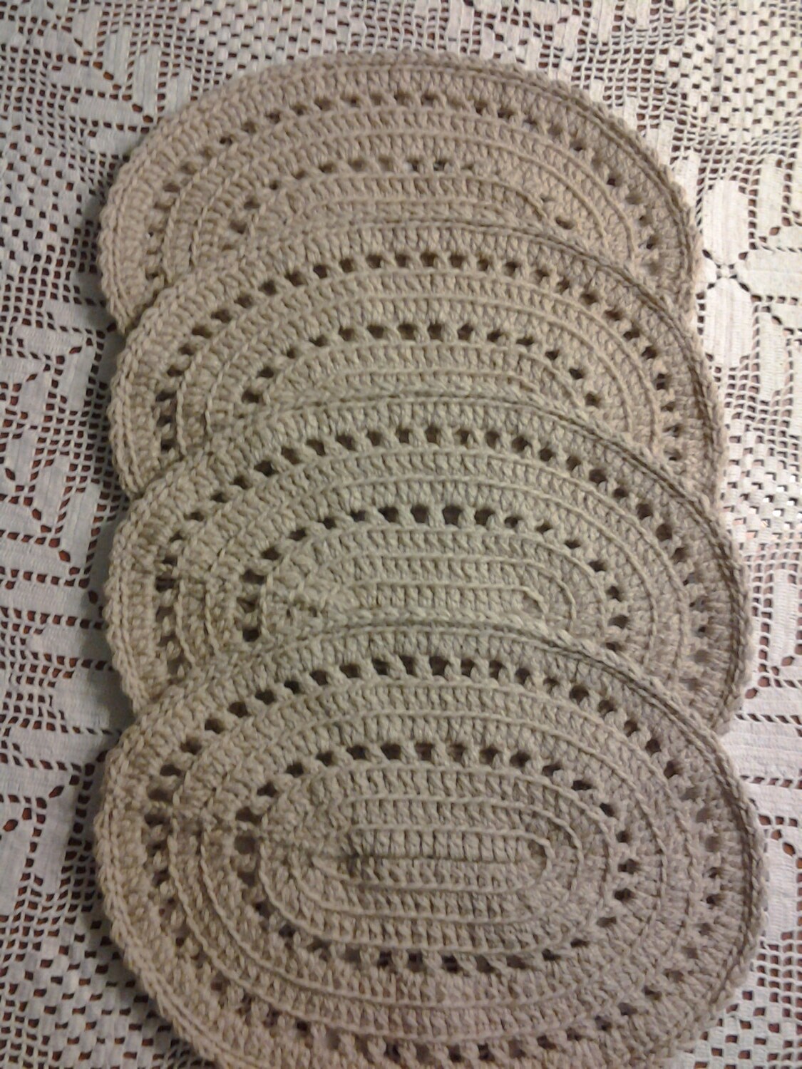 crocheted placemats
