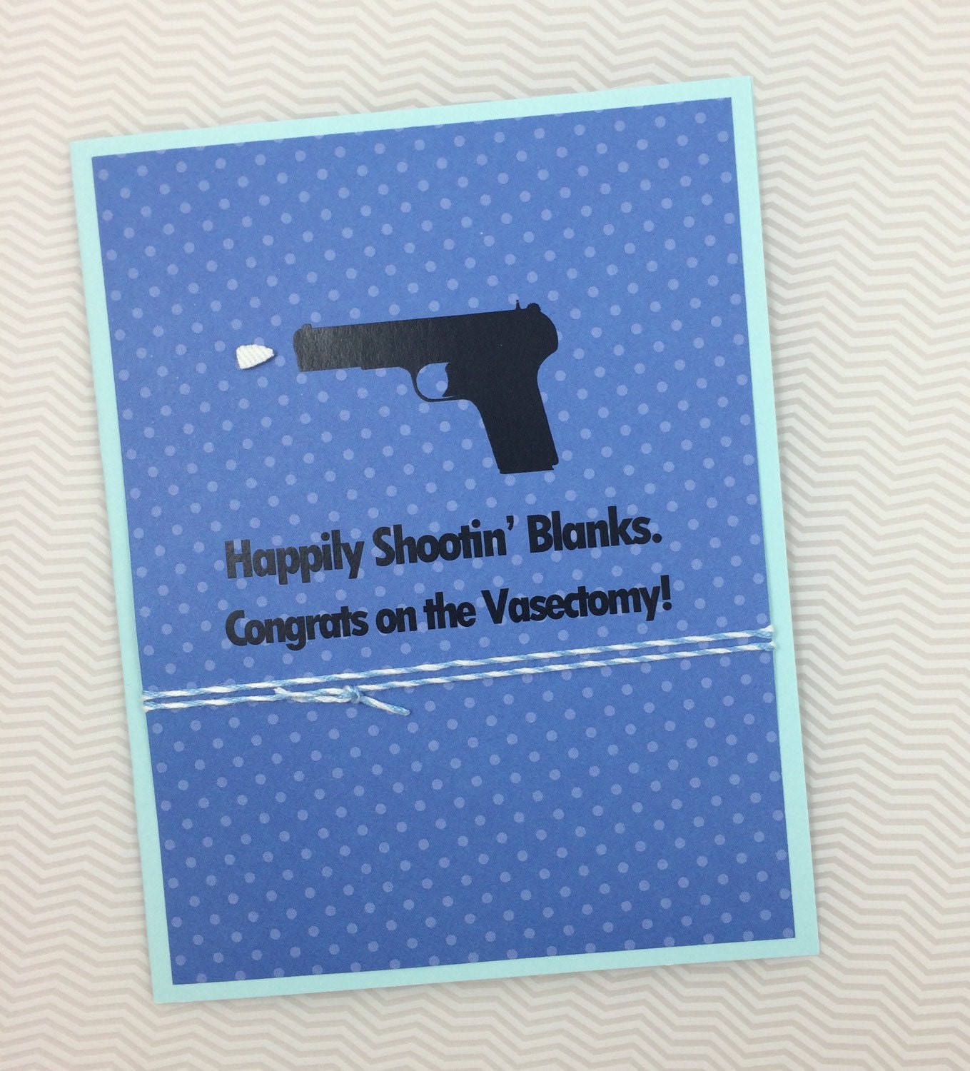 Shooting Blanks Vasectomy card by MuddyMouthCards on Etsy