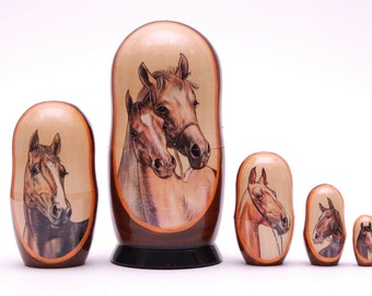 horse nesting dolls