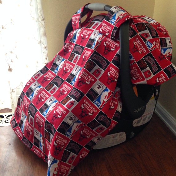 Chicago Bulls NBA Basketball car seat by LittleHooksBoutique
