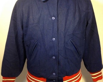 FREE SHIPPING Woman Reversible 1960 Varsity Jacket